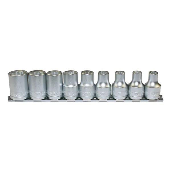 Teng Tools M1210 9 Piece  Drive TX-E Sockets On A Clip Rail - BD
