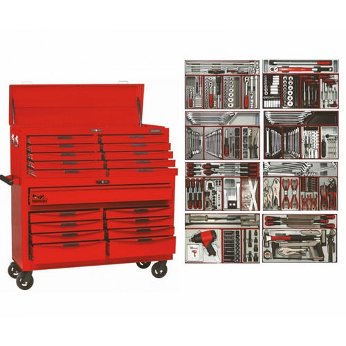 Teng Tools TCMM541  Workshop Master AF/MM EVA Foam Wide Body Tool Kit-541Pce -FDD