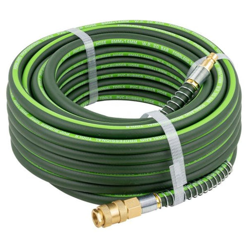 PEERLESS Industrial Green Flexible Air Hose 10mm: Rubber Coated PVC