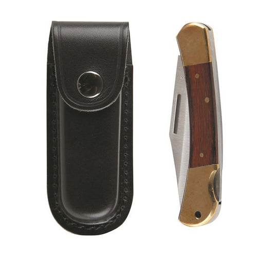 TELEDO SK5 - STOCK KNIFE - SINGLE BLADE WITH LEATHER POUCH 225MM