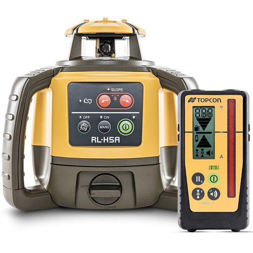 TOPCON Red Beam Self-Leveling Rotary Grade Laser Level Kit with LS-100D Receiver