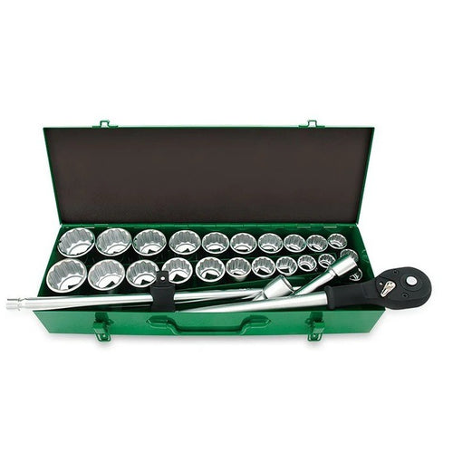 Toptul 26 Pce 3/4" Dr 12pt Socket Set Metric & SAE