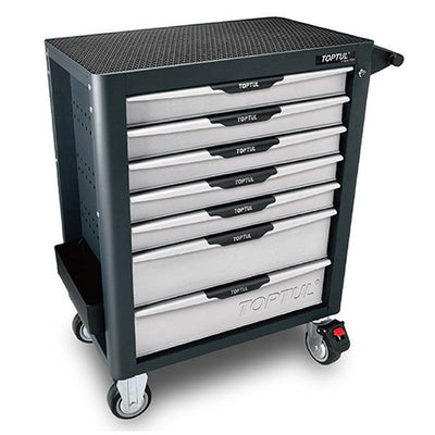 TOPTUL Tools 261Pce Tool Kit Set In 7 Drawer Roller Cabinet-GE26109 -ATD