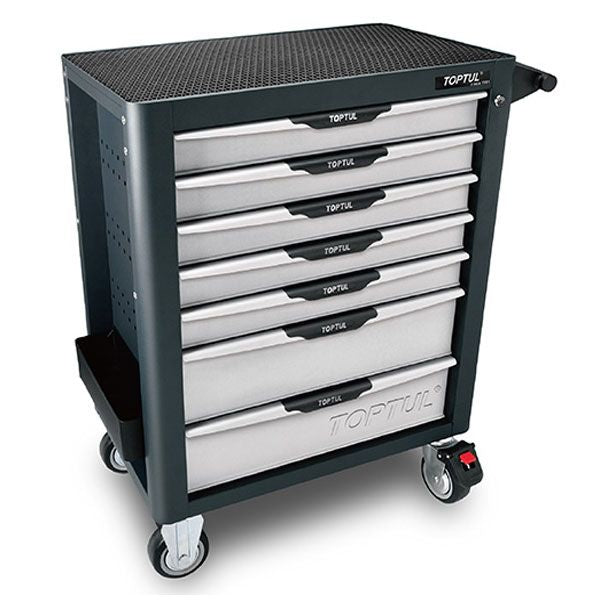 TOPTUL Tools 261Pce Tool Kit Set In 7 Drawer Roller Cabinet-GE26109 -ATD