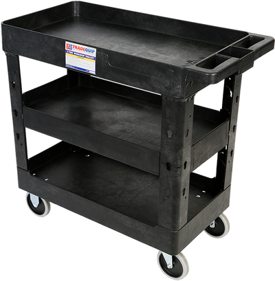 TradeQuip 6045 polymer 3 tier workshop trolley