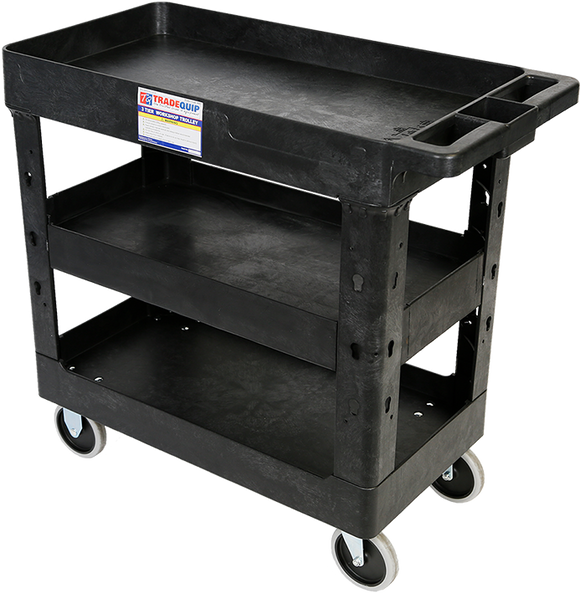 TradeQuip 6045 polymer 3 tier workshop trolley