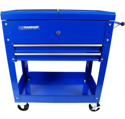 TradeQuip Lockable Sliding Workshop Trolley with 2 Drawers- 6019T  -BFD