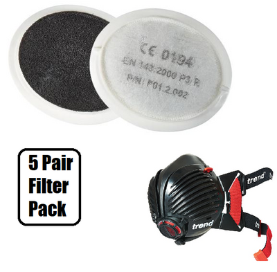 TREND Air Stealth P3 Dust mask Replacement Filter 5Pair Pack- STEALTH/1/5/ANZ