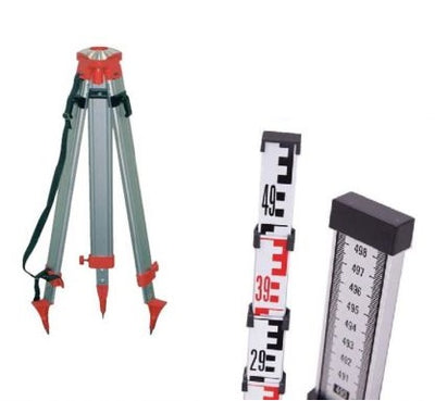 Industrial XS Laser Level Tripod & Staff Combo Kit-BFD