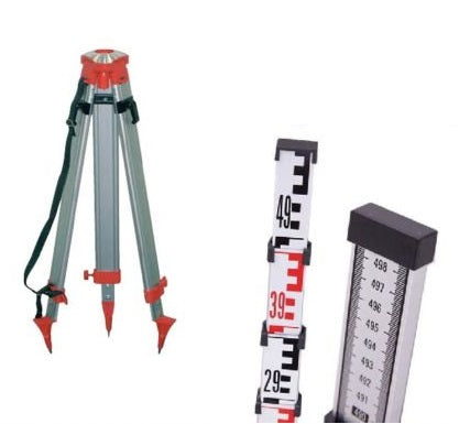 Industrial XS Laser Level Tripod & Staff Combo Kit-BFD