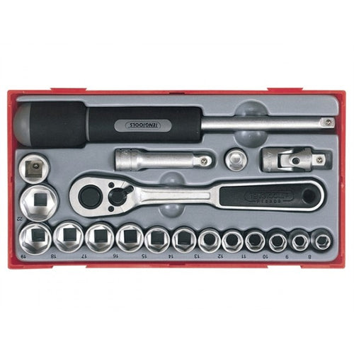 Teng Tools TT3819 19 PCE 3/8" DR Metric Socket Set