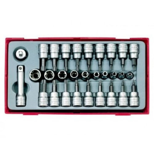 Teng Tools TTTX30 30 PCE TX 3/8" DR Bits Socket Set