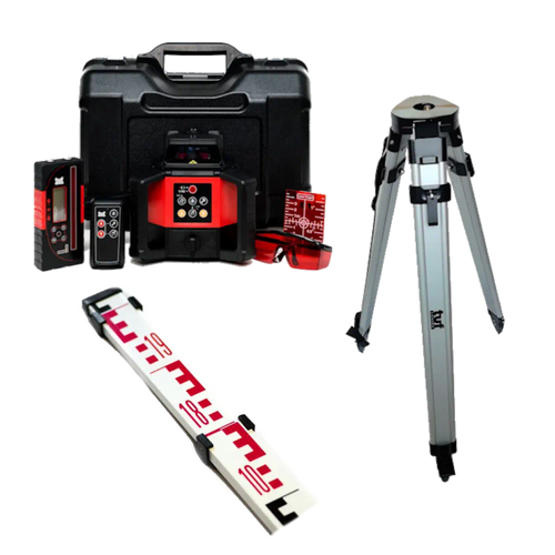 Tuf Lasers M-Line Laser Level Tripod & Staff Combo Kit MCL4V3H+ts