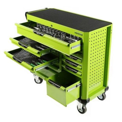 TYPHOON 461pce Tool Kit With Insert Trays in Widebody Roller Cabinet-Green -ATD
