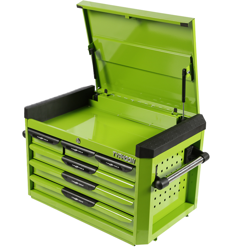 TYPHOON Tool Box Chest Cabinet-6Drawer-Hyper Green