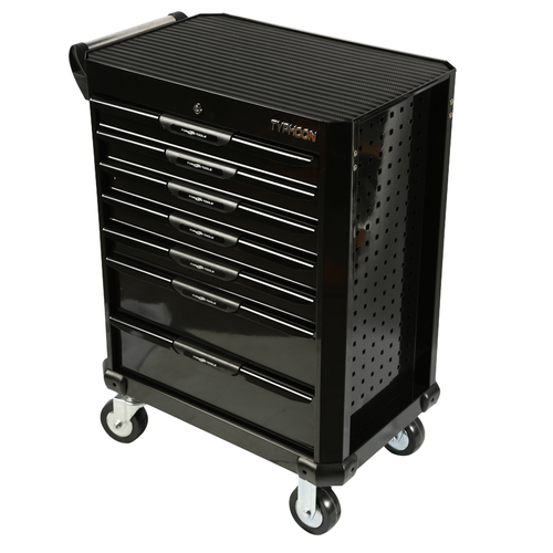 TYPHOON  Roller Chest Cabinet-7Drawer-Black