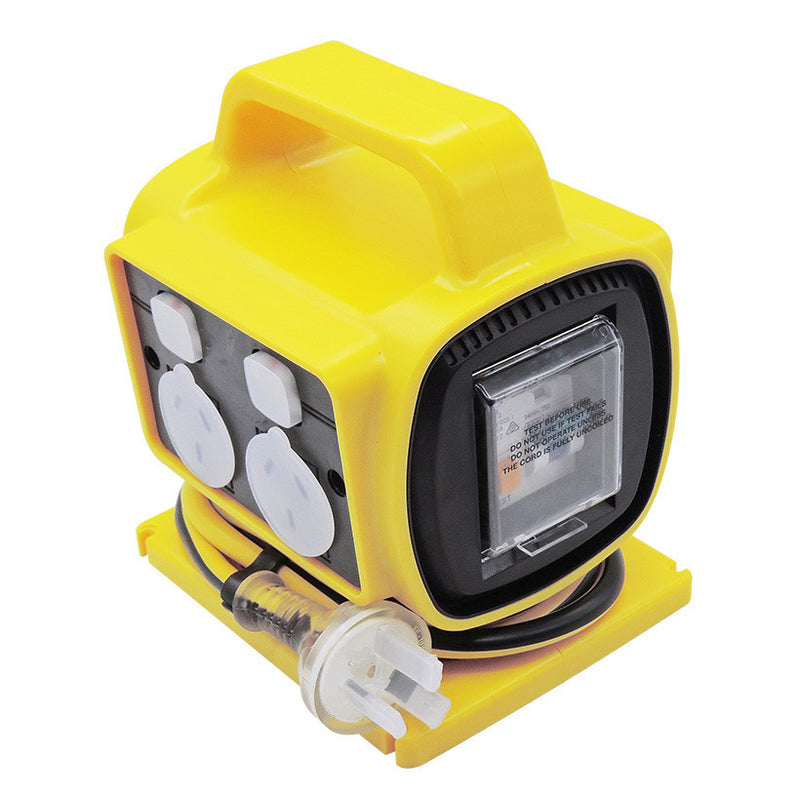 POWER DC Ultracharge 10A 4 Way RCD Safety Power Block UR100/4R