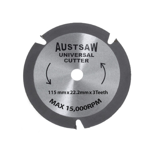 AUSTSAW 115mm (4.5in) Universal Cutter - 22.2mm Bore - 3TCT Teeth