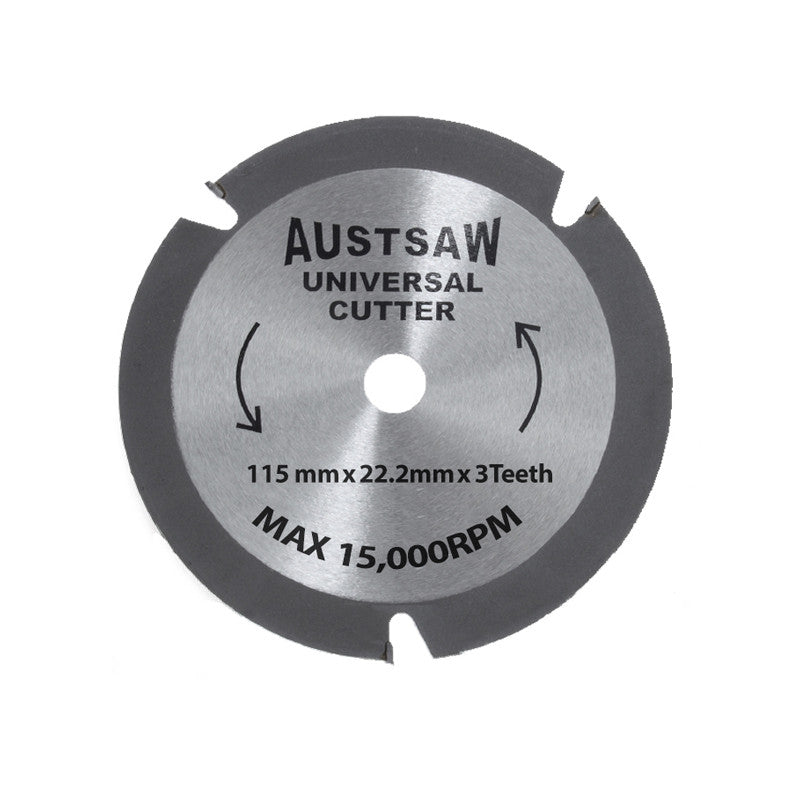 AUSTSAW 115mm (4.5in) Universal Cutter - 22.2mm Bore - 3TCT Teeth