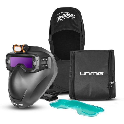 UNIMIG Auto Darkening Welding Goggles & Mask Combo Kit-U21001K BDD