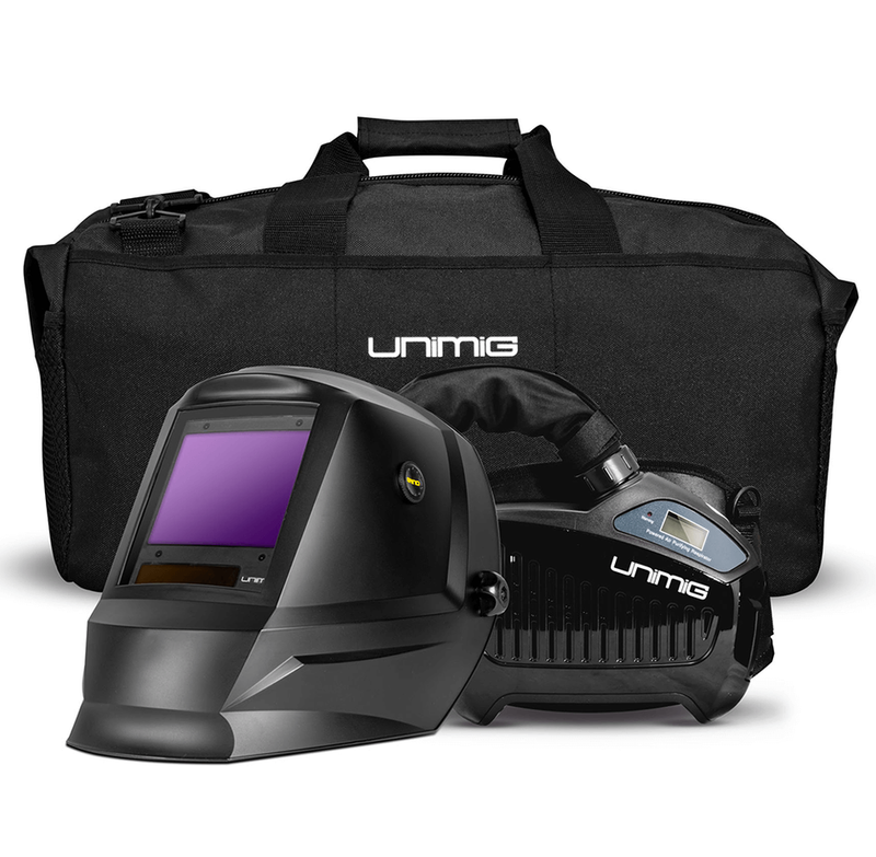 Unimig  Auto Darkening Welding Helmet With Air Purifying Respiration System -U21014K -FDD
