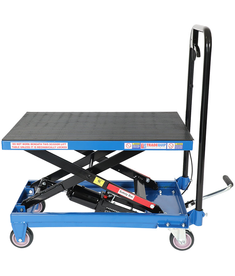 TradeQuip 6010T 225kg scissor lift workshop trolley