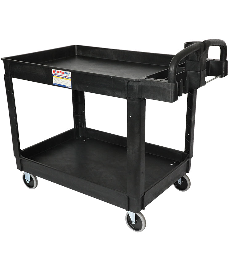 TradeQuip 6042T wide 2 tray workshop trolley