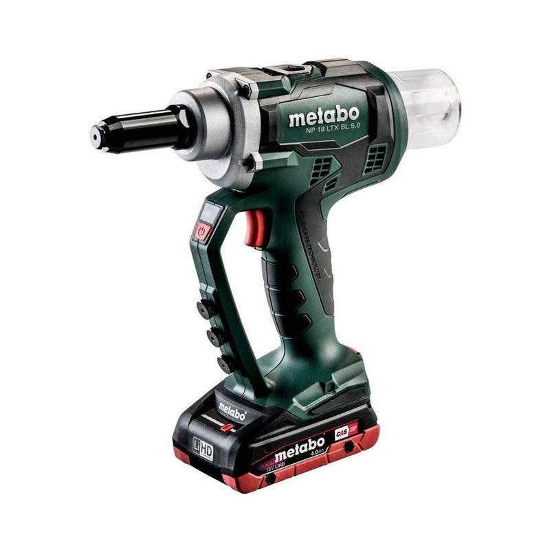 Metabo NP 18 LTX BL 5.0 cordless blind rivet gun