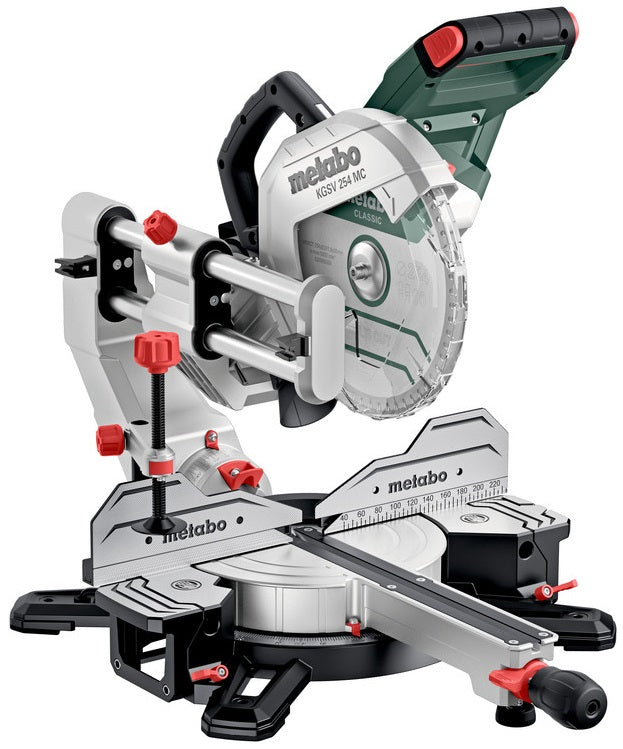 Metabo KGSV 254 MC 1450W 254mm variable speed sliding mitre saw - 615254190