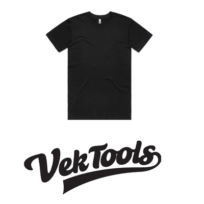 VEK TOOLS T SHIRT WITH RETRO STYLE PRINT-MERCH