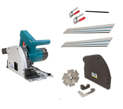 VIRUTEX 160mm Plunge Cut Circular Saw With Alucabond Milling Router Converter Kit