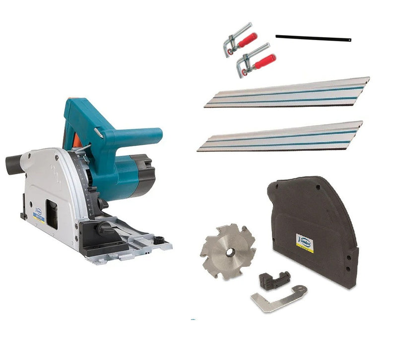 VIRUTEX 160mm Plunge Cut Circular Saw With Alucabond Milling Router Converter Kit