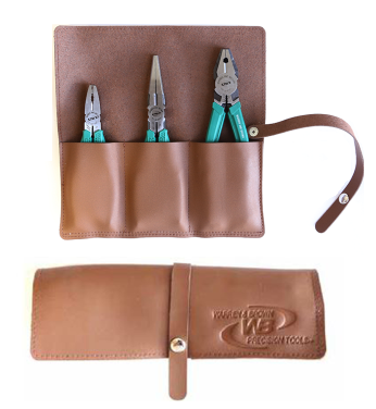 WARREN & BROWN Multi Purpose Screw Removal Pliers Kit In Leather Roll-3pce PZKIT