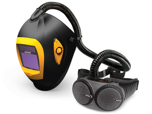 KC-J5225/K SS Jackson Airmax Elite Auto Darkening Welding Helmet With Powered Air Respirator