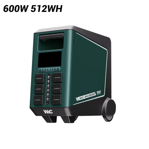 WELLING & CROSSLEY 5500W 5376WH Portable Power Station  LiFePO₄ Battery, UPS & Solar Input- - WC-BG5500