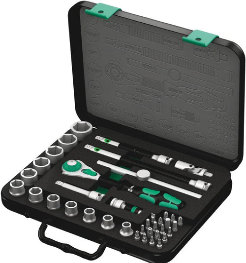 Wera 8100 Speed Ratchet Set 3/8" Drive Imperial 38 Pce 003596