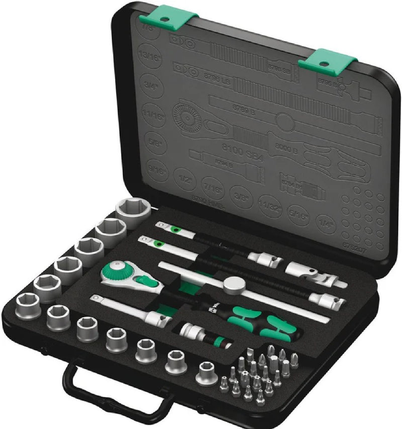 Wera 8100 Speed Ratchet Set 3/8