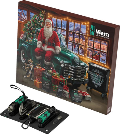 Wera 2026 Advent Calendar Tool Kit-24Pce Tool Set Flashdriver Torch Light 05136614001