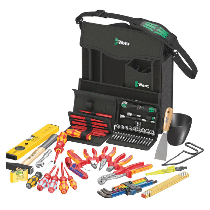 Wera 2GO E1 Tool Kit For Electricians-73pce-Knipex,Stabila,Jung,Puk,Lyra,Picard,