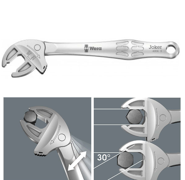WERA 6004 Joker S Self-Setting Adjustable Spanner-6