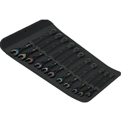 Wera 6000 Joker Black Edition 11 Set 1 Ratcheting Combination Spanner Set-11Pce- WER020017