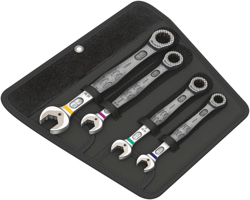 WERA Joker 4Pce Ratcheting Combination Wrench Imperial Set WER073295
