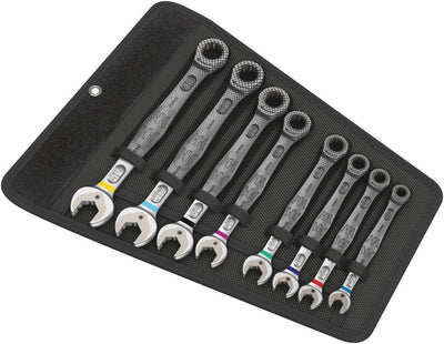 WERA Joker Ratcheting Combination Wrench Set Imperial 8Pce WER020012