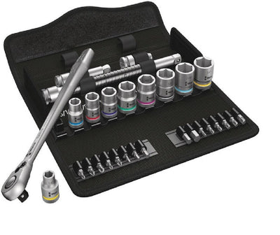 Wera 8100 Metal Ratchet Set With Switch Lever 3/8