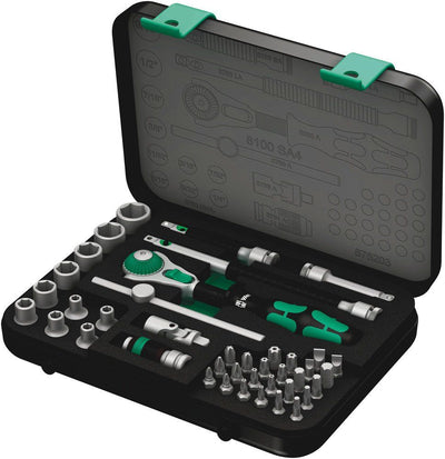 Wera 8100 Speed Ratchet Socket Set 1/4