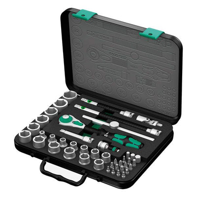 Wera 43 Piece Zyklop Ratchet, Socket & Bit Set 3/8