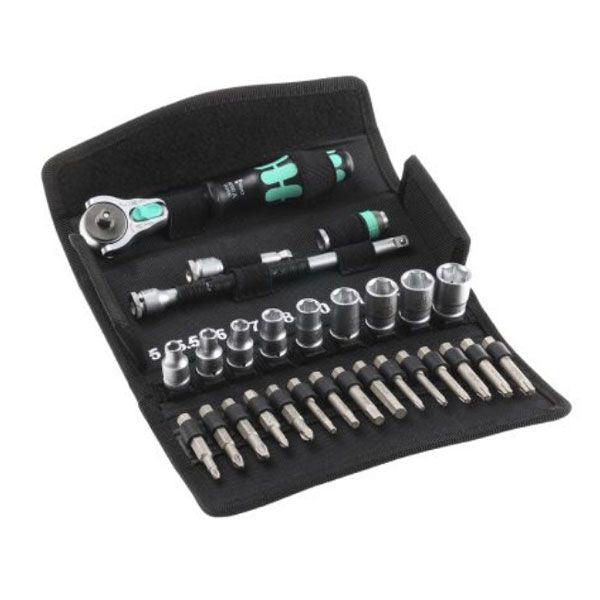 Wera 28 Piece Ratchet Socket Set 1/4
