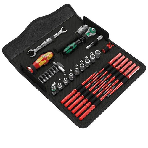 Wera 35 Piece Kraftform Maintenance Socket & Screwdriver Tool Kit WER135926