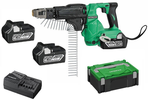 Hitachi WF18DSL(HX) 18V 6.0Ah Li-Ion Cordless Slide Automatic Screw Driver Combo Kit