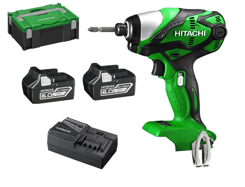 HITACHI WH18DSDL(HX) 18V 6.0Ah Cordless Slide Impact Driver Combo Kit